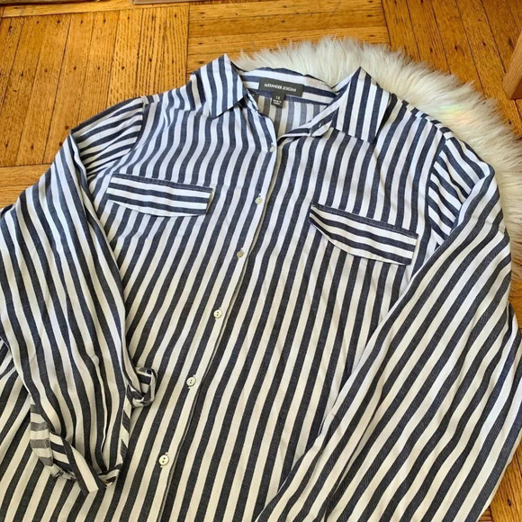 Alexander Jordan Long Sleeve Button-Down Shirt 1X - Picture 3 of 5